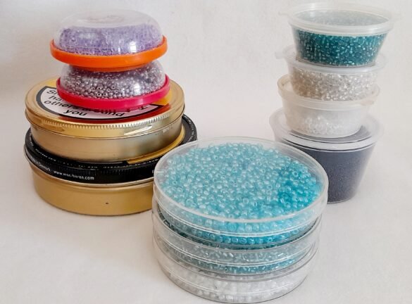 Seed Beads- Stringing, Storing, and Transferring Them Easily