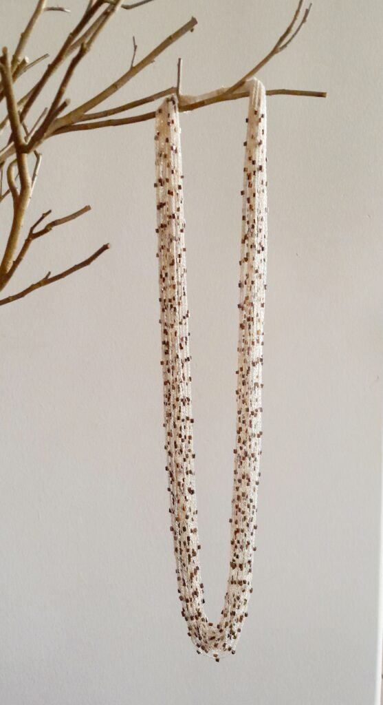 Crochet Easy Seed Bead Necklaces with a Pattern- Image Tutorial