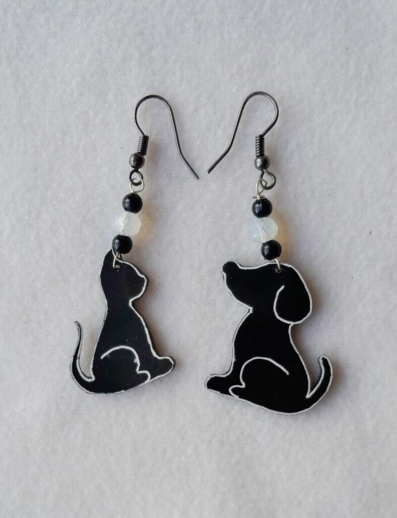 Earrings with Shrink Plastic